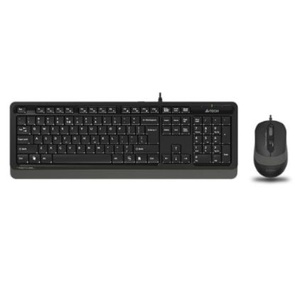 A4 TECH F1010 Q USB GRİ MM KABLOLU KLAVYE MOUSE SET resmi