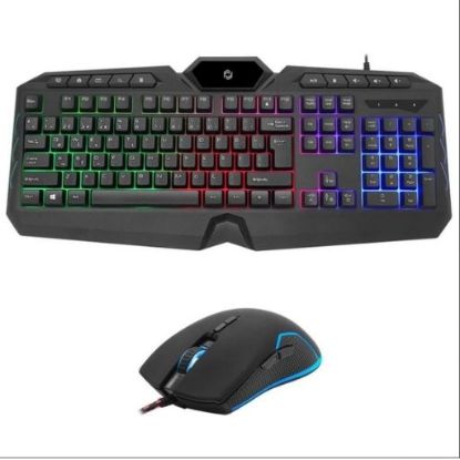 FRISBY FK-4865QU USB Q TR MM SİYAH KABLOLU GAMING KLAVYE MOUSE SET resmi
