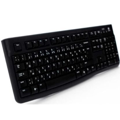 LOGITECH K120 F USB KLAVYE SIYAH 920-004163 KABLOLU resmi