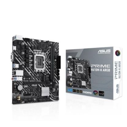 ASUS PRIME H610M-K ARGB DDR5 5600MHZ 1XVGA 1XHDMI 1XM.2 USB 3.2 MATX 1700P (12. / 13. VE 14. NESİL İŞLEMCİ UYUMLU) resmi