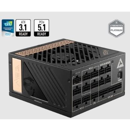 MSI MEG AI1300P PCIE5 1300W 80+ PLATINUM POWER SUPPLY resmi