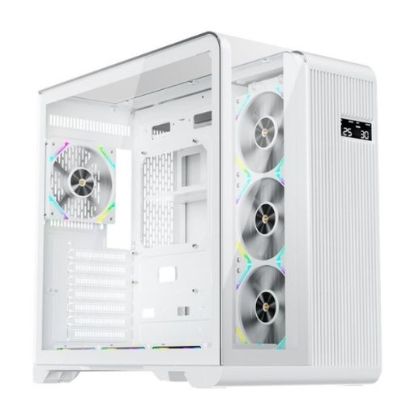 AK1001ST0016 1ST PLAYER RT7 BEYAZ DIGITAL 850W 80+ GOLD FULL MODÜLER 4X12CM ARGB 3 TARAFLI TEMPERLİ CAM USB 3.0 - TYPE C ATX KASA resmi