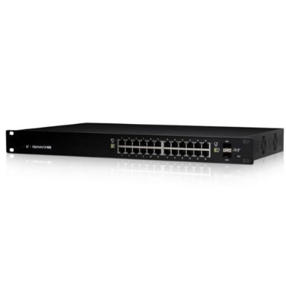 UBIQUITI ES-24-250W 24 PORT GIGABIT+2X1GB SFP+ CONSOL PORT 802.3AT/AF YÖNETİLEBİLİR 250W RACKMOUNT POE SWITCH resmi